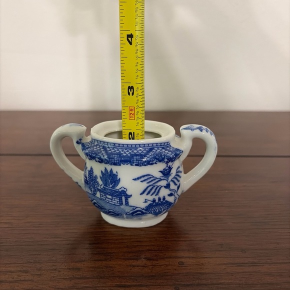 Blue Willow Print Porcelain Bowl Mini Decoration - Picture 8 of 9